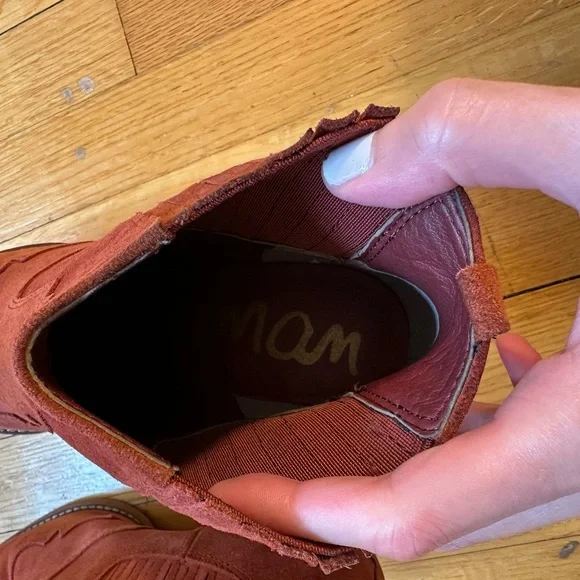 Sam Edelman Paprika Suede Ankle Boots - Picture 6 of 7